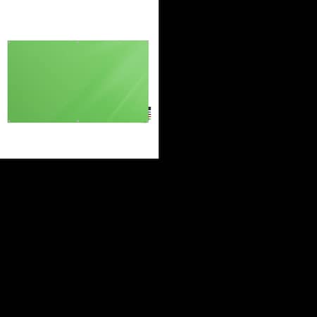 Ghent Harmony Glass Board, 4x5 ft., Square, Green, Glass, 48", 60", Green HMYSN45GN